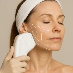 Woman having HI-FU to reduce wrinkles call LA LIPO Clifton Now!