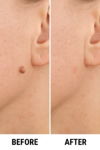 Skin tags removal Clifton before and after